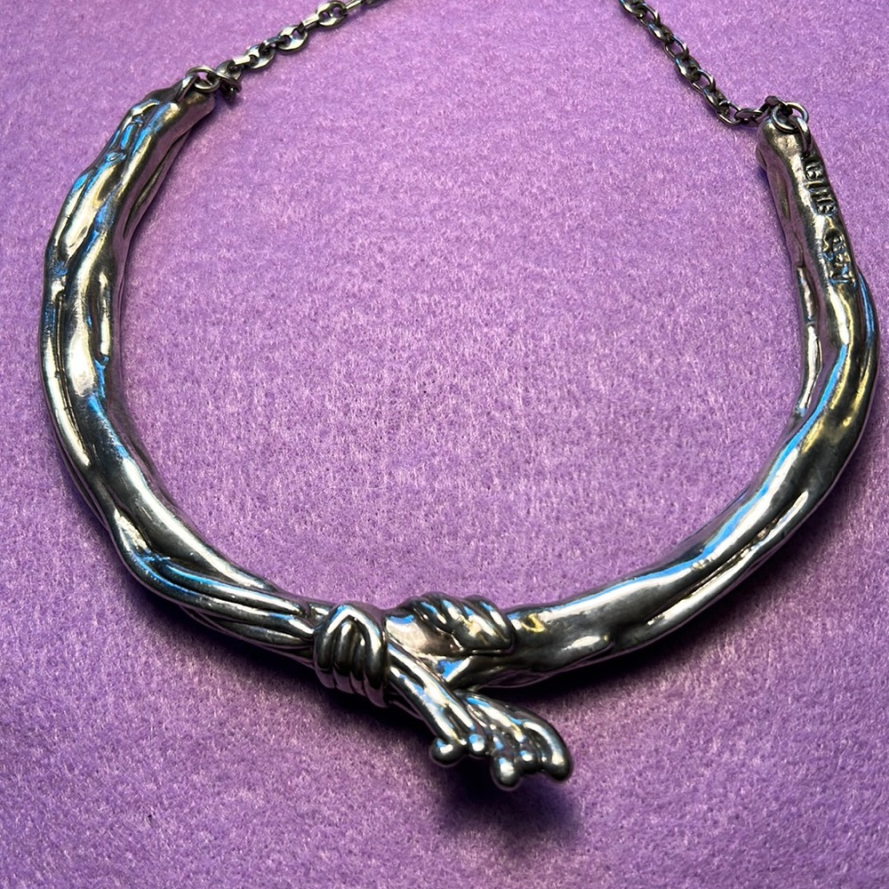RARE vintage Yaacov Heller (like but could not confirm) sterling silver choker